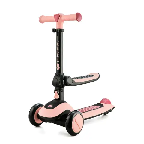 Monopattino 3 Ruote e Led Halley Rosa