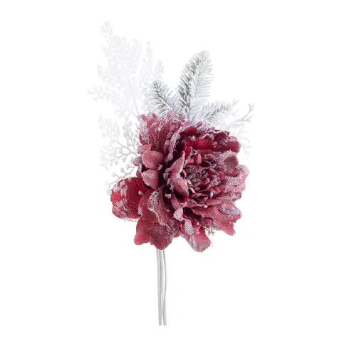 Pick Peonia Ginny Rosso Innevato