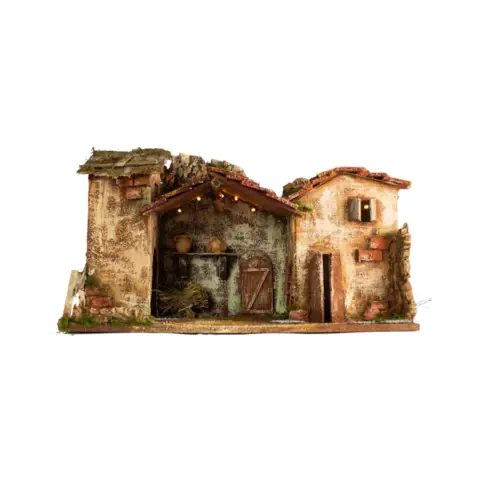 Capanna: 50x26x30 cm con Luci
