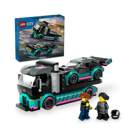 Lego City - Auto da corsa e trasportatore 60406