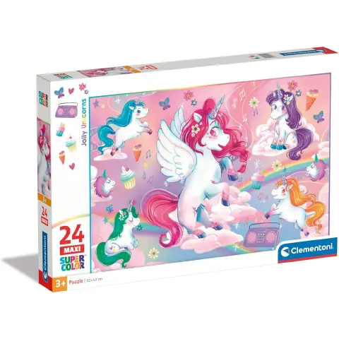Puzzle 24 Pezzi Maxi Jolly Unicorns