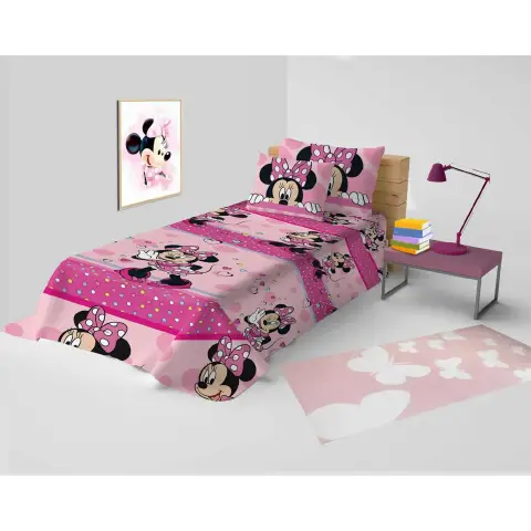 Copriletto 1 Piazza Rotativo Minnie