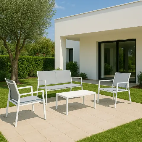 Kallen Set Salotto Bianco Bizzotto