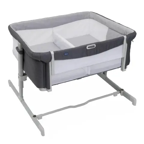 Culla Next2me Gemellare Magnet Grey