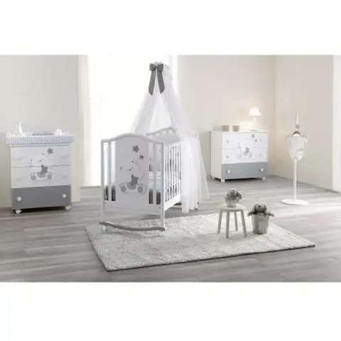 Bagnetto Orsone Bianco Grigio