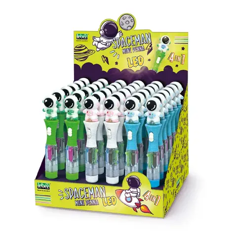 Penna Led Spaceman 4 in 1 Assortita