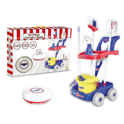 Carrello Pulizie Con Robot E Accessori