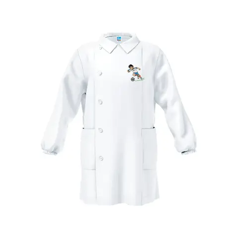 Grembiule Bambino Asilo 4043 Bianco 6 Anni
