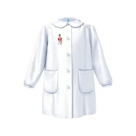 Grembiule Bambina Scuola 4066 Bianco 11 Anni