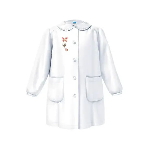 Grembiule Bambina Scuola 4068 Bianco 7 Anni