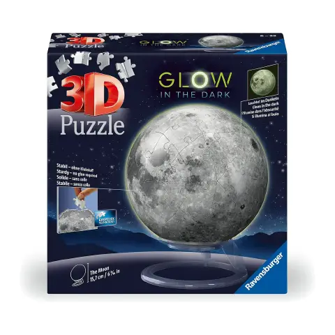 Puzzle 3D Luna Glow in the Dark 72 Pezzi