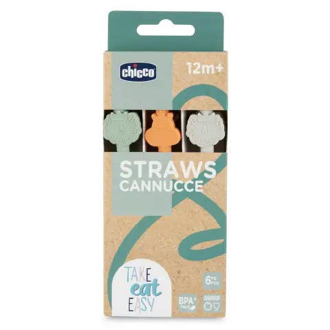 Cannucce Silicone 12m+ 6 pezzi