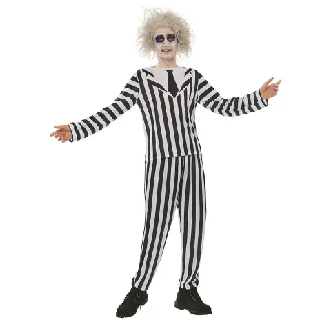 Costume Beetlejuice Per Adulti Tg. L