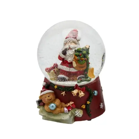 Sfera Acqua Babbo Natale Carillon