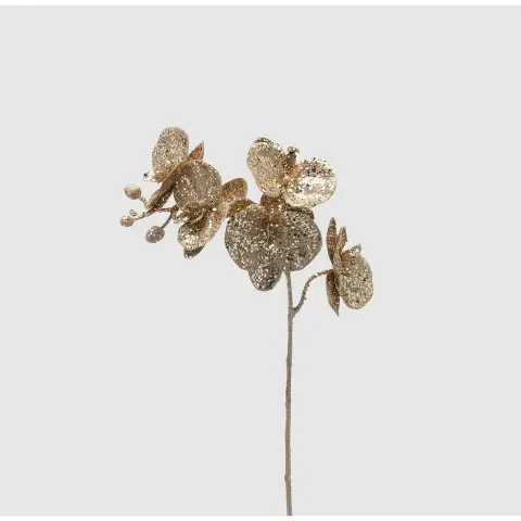 Orchidea Glitter Ramo H.60 Decoro Albero