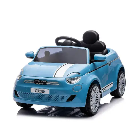 Auto Elettrica per Bambini Fiat 500 Blu