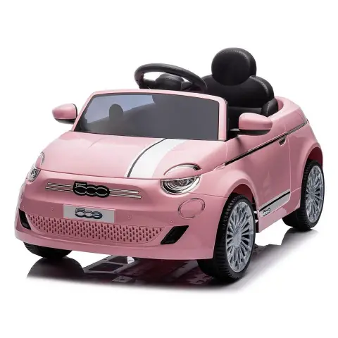 Auto Elettrica per Bambini Fiat 500 Rosa