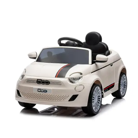Auto Elettrica per Bambini Fiat 500 Bianca