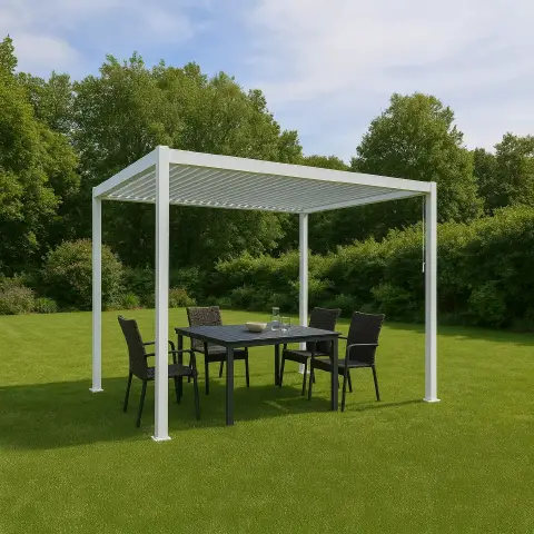Pergola Palmas 3x3,6 Bianco H240 Salmar