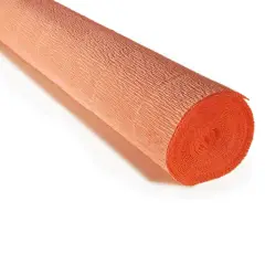 Carta Crespa Pesante Arancio - Rotolo 50x250 cm