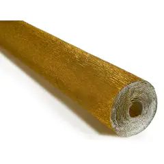 Carta Crespa Pesante Metallizzata Oro 180 g/m² - Rotolo 50 x 250 cm