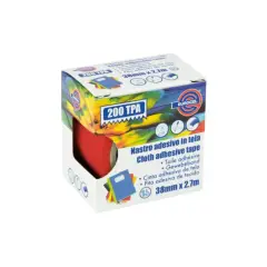 Nastro Telato Adesivo Rosso 38 mm x 2,75 m – Nastro Telato Resistente