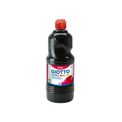 Tempera Pronta Extra Quality Giotto – Flacone da 1000 ml • Nero