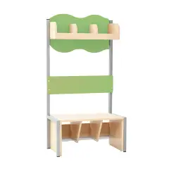 Panca Spogliatoio Moba Infanzia 3 Posti Verde