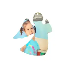 Specchi Acrilici Appendibili Angeli • 13,5cm. 6 Pezzi