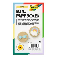 Scatole in Cartone Tonde – 10 Pezzi (Ø 8 x 4 cm)