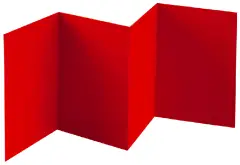 Cartoncini Augurali 4 Ante Rosso