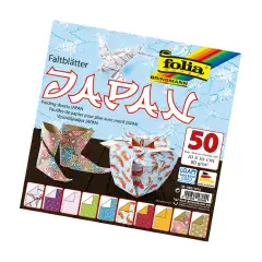 Carta Origami Oriente - 50 Fogli 10x10 cm - 10 Fantasie