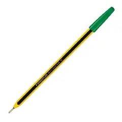 Penna a Sfera Noris Stick 434 Staedtler Verde – Punta Media con Puntale in Metallo