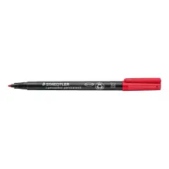 Pennarello Permanente Staedtler Lumocolor Rosso – Punta Media 1 mm