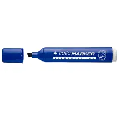 Pennarello Tratto Marker Blu – Marcatore Permanente Punta Scalpello