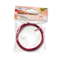 Filo di Alluminio Rosso 2 mm x 5 Metri – Filo Duttile
