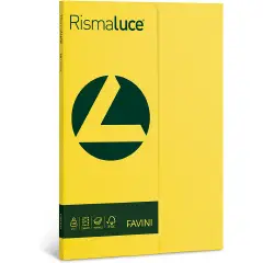 Carta Colorata Rismaluce A4 200 gr – 50 Fogli - Giallo