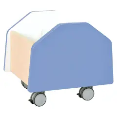 Carrello Piccolo Quadro Blu – Arredo per Scuola e Spazi Educativi