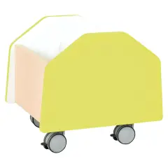 Carrello Piccolo Quadro Lime – Arredo per Scuola e Spazi Educativi