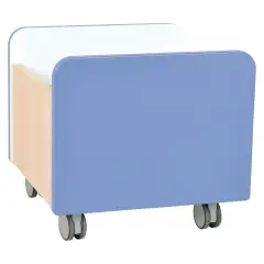 Arredo Scuola Carrello Medio Quadro Blu