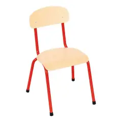 Sedia Per La Scuola Dell' Infanzia Bambino Misura 2 H 31 cm. Rosso