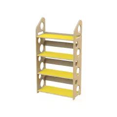 Modulo Libreria Media cm 133 - Giallo - Arredo per Scuola dell’Infanzia