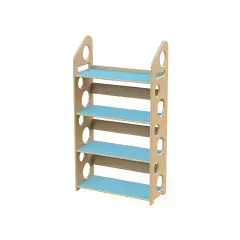 Modulo Libreria Media cm 133 - Azzurro - Arredo per Scuola dell’Infanzia