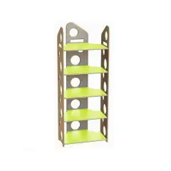 Modulo Libreria a T Alta - Verde - Arredo per Scuola dell’Infanzia