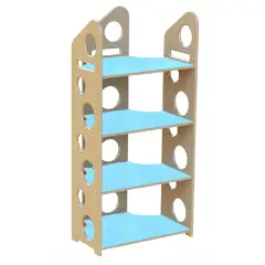 Modulo Libreria a T Media - Azzurro - Arredo per Scuola dell’Infanzia