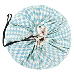 Sacca Gioca e Vai Fantasia Rombi Celesti – Diametro 140 cm