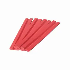 Coprispigoli in EVA Rosso, Set 4 Profili Paraspigoli da 150 cm con Collante per l'Applicazione