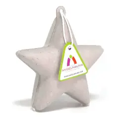 Stella in Cartapesta Bianca – 12 Pezzi - 10x11 cm