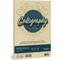 Carta Calligraphy Pergamena 190 gr. Crema