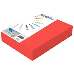 Risma Cartoncino Liscio-Ruvido Giodikrea A4 Rosso